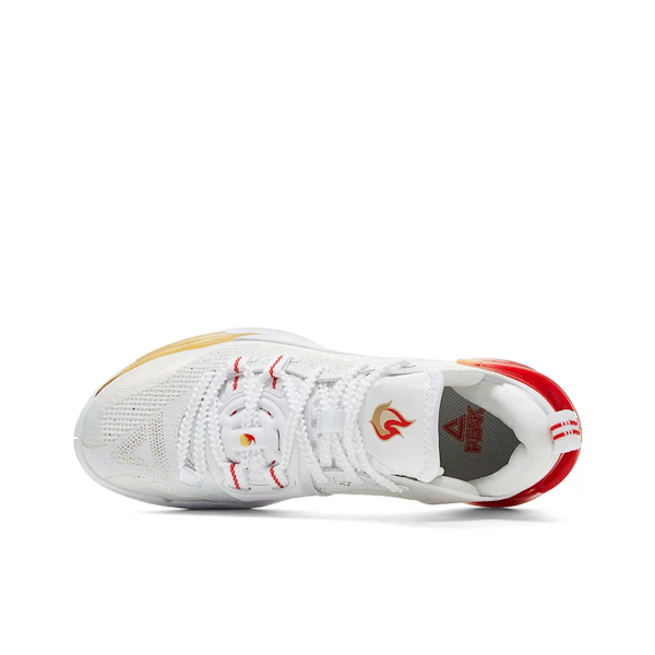 CALZADO DEPORTIVO MASCULINO PEAK TAICHI OLYMPIC FLASH 6 JOSÉ ALVARADO WHITE/GOLD/RED