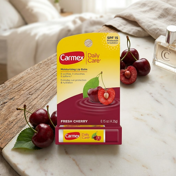 BÁLSAMO LABIAL CARMEX DAILY CARE FRESH CHERRY SPF 15 4.25GR