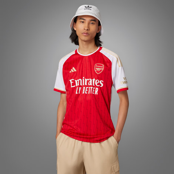 CAMISETA DEPORTIVO MASCULINO ADIDAS ARSENAL HOME 23/24 MANGAS CORTAS