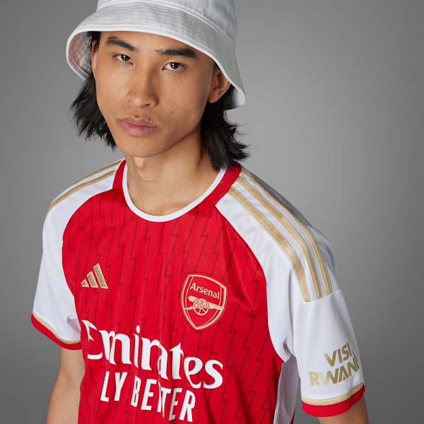 CAMISETA DEPORTIVO MASCULINO ADIDAS ARSENAL HOME 23/24 MANGAS CORTAS