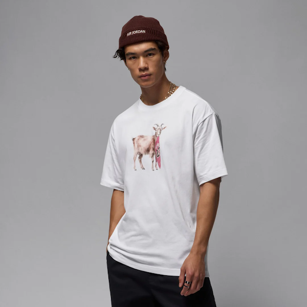 CAMISETA CASUAL MASCULINO NIKE JORDAN GOAT MANGAS CORTAS