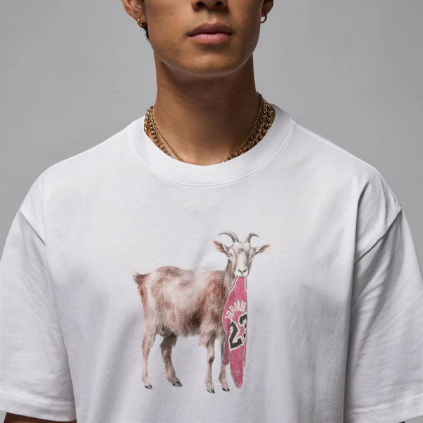 CAMISETA CASUAL MASCULINO NIKE JORDAN GOAT MANGAS CORTAS