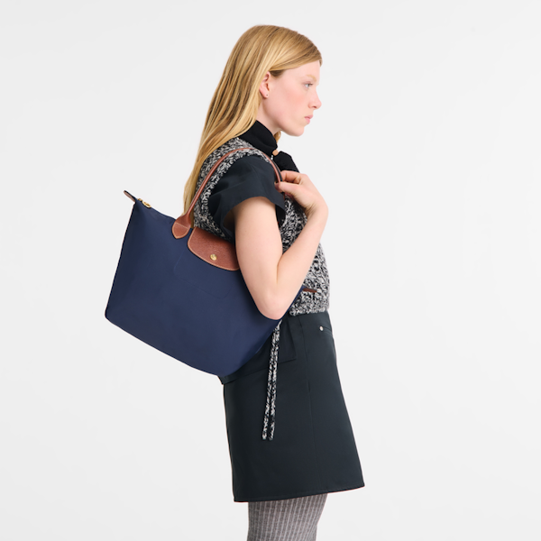 BOLSO DE MANO FEMENINO LONGCHAMP LE PLIAGE ORIGINAL MARINO
