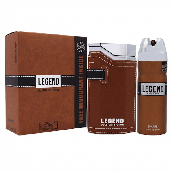 PERFUME MASCULINO EMPER LEGEND EDT 100ML + DEO SET