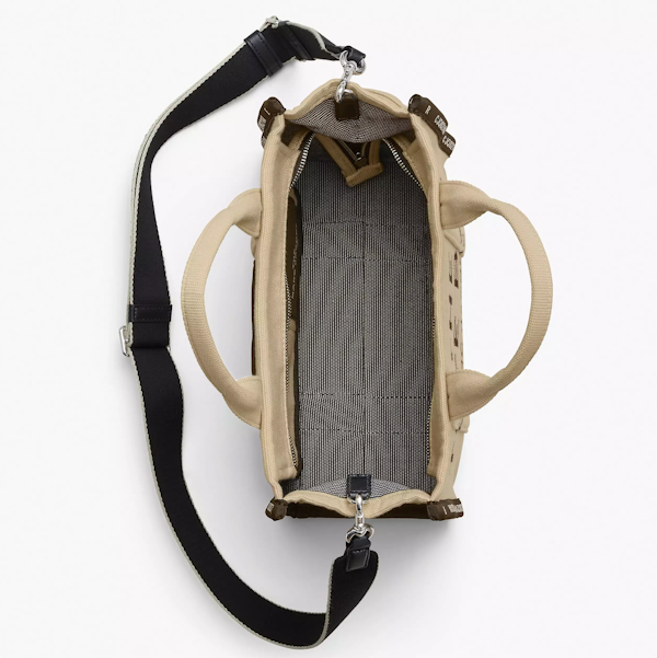 BOLSO DE MANO FEMENINO MARC JACOBS TOTE THE JACQUARD M WARM SAND