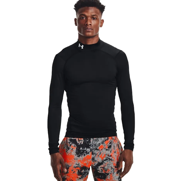 CAMISETA DEPORTIVO MASCULINO UNDER ARMOUR COLDGEAR ARMOUR COMP MOCK MANGAS LARGAS