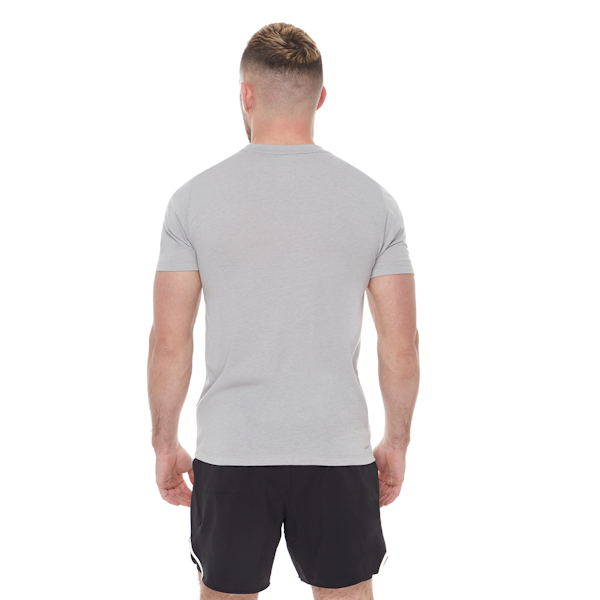 CAMISETA DEPORTIVO MASCULINO NEW BALANCE TENACITY HEATHERTECH MANGAS CORTAS