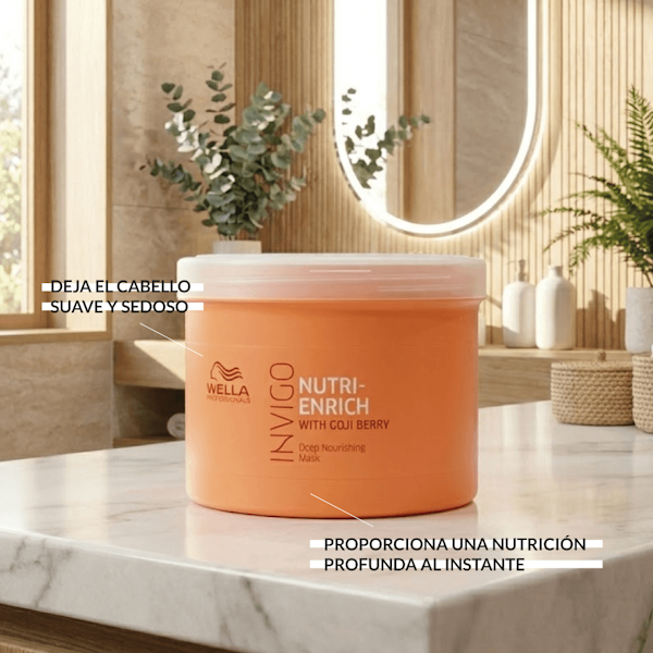 MÁSCARA CAPILAR WELLA PROFESSIONALS INVIGO NUTRI ENRICH DEEP NOURISHING 500ML