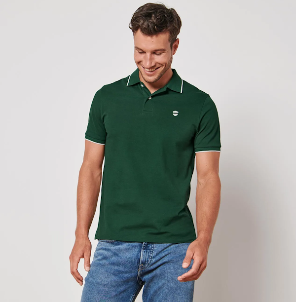 POLO MASCULINO TCHIBO PIQUÉ MANGAS CORTAS