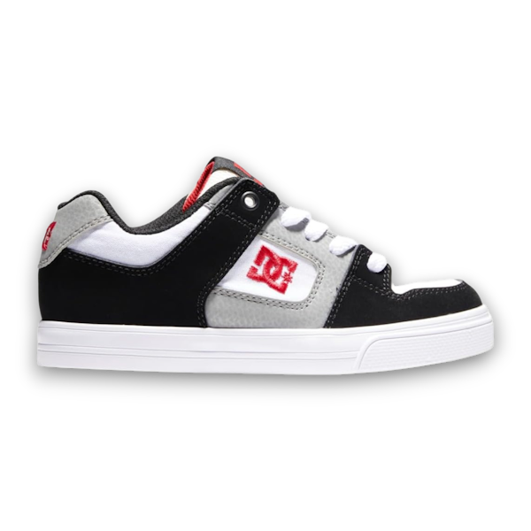 CALZADO CASUAL MASCULINO DC LIFESTYLE PURE BLACK/ GREY/ RED
