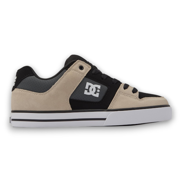 CALZADO CASUAL MASCULINO DC LIFESTYLE PURE BEIGE/ NEGRO/ GRIS