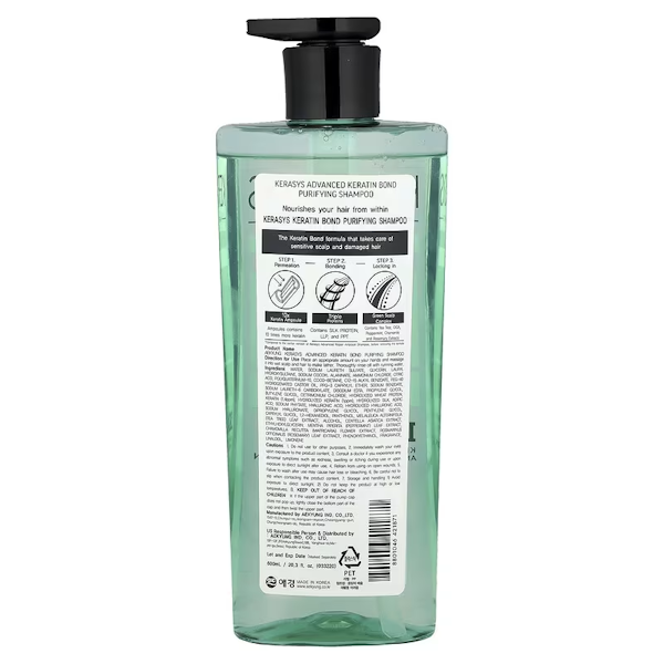 SHAMPOO CAPILAR KERASYS ADVANCED KERATIN BOND PURIFYING 600ML