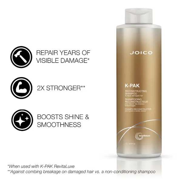 SET CAPILAR JOICO K-PAK REPAIR DAMAGE DUO SHAMPOO + ACONDICIONADOR 1LITRO
