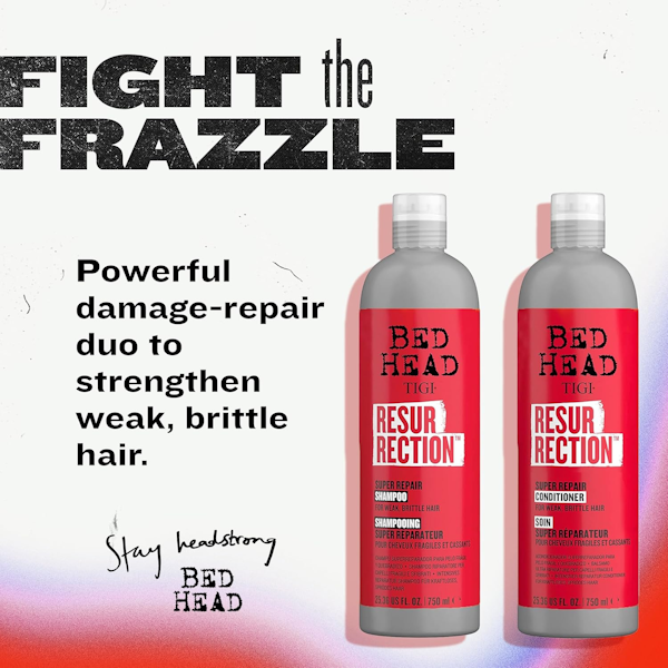 SET CAPILAR TIGI BED HEAD RESURRECTION DUO SHAMPOO + ACONDICIONADOR 750ML 750ML