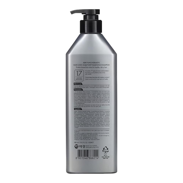 SHAMPOO CAPILAR KERASYS SCALP CARE DEEP CLEASING 600ML
