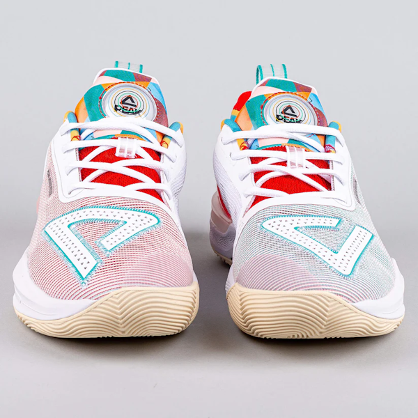CALZADO DEPORTIVO FEMENINO PEAK TAICHI BIG TRIANGLE 3 WHITE RED