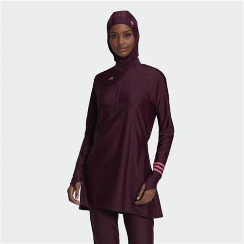 CAMISETA DEPORTIVO FEMENINO ADIDAS 3 STRIPES MANGAS LARGAS DE NATACION