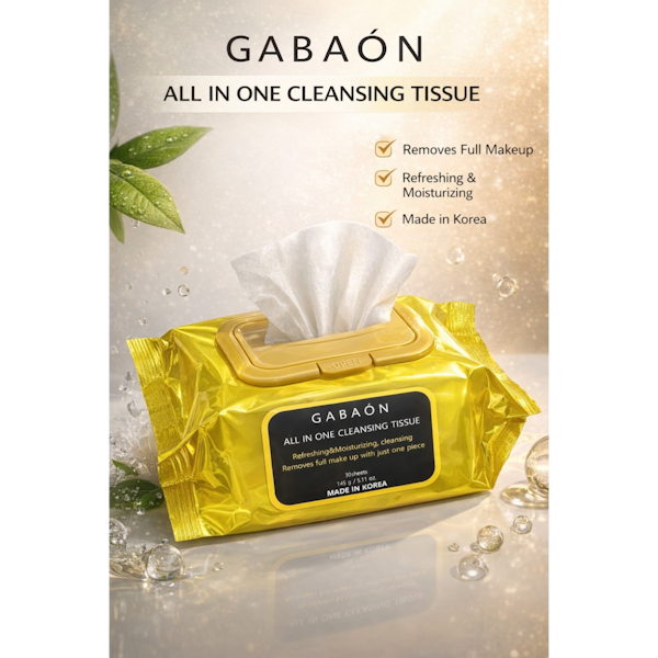 TOALLITAS DESMAQUILLANTE FACIAL GABAÓN ALL IN ONE 145GR