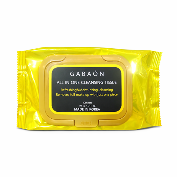 TOALLITAS DESMAQUILLANTE FACIAL GABAÓN ALL IN ONE 145GR