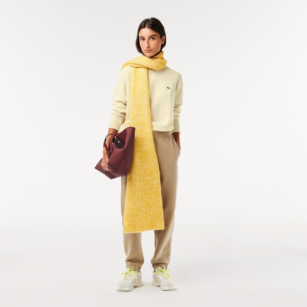 BOLSO DE HOMBRO FEMENINO LACOSTE TOTE ANNA REVERSIBLE MARRÓN/NARANJA