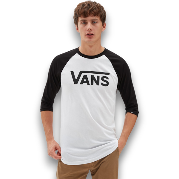 CAMISETA CASUAL MASCULINO VANS CLASSIC RAGLAN MANGAS 3/4