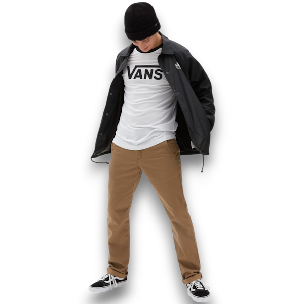 CAMISETA CASUAL MASCULINO VANS CLASSIC RAGLAN MANGAS 3/4