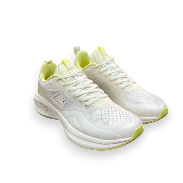 CALZADO DEPORTIVO FEMENINO PEAK TAICHI RUNNING WHITE/ YELLOW