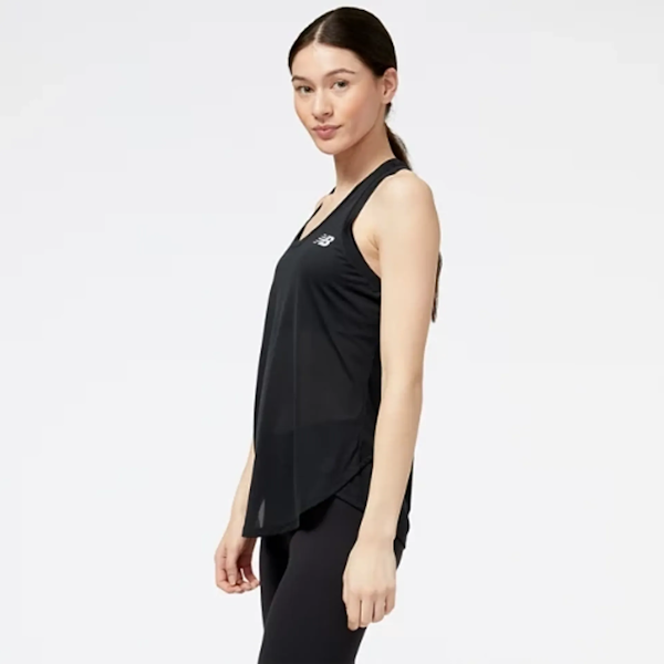 CAMISETA DEPORTIVO FEMENINO NEW BALANCE ACCELERATE SIN MANGAS NEGRO