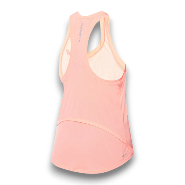 CAMISETA DEPORTIVO FEMENINO NEW BALANCE ACCELERATE SIN MANGAS NARANJA