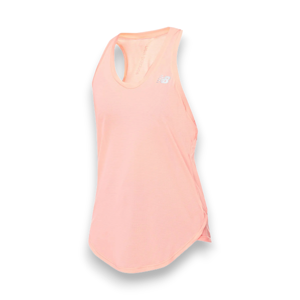 CAMISETA DEPORTIVO FEMENINO NEW BALANCE ACCELERATE SIN MANGAS NARANJA