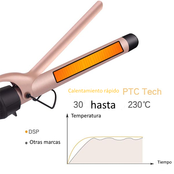 RIZADOR DSP CURLING IRON 9MM