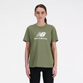 CAMISETA DEPORTIVO FEMENINO NEW BALANCE SPORT ESSENTIALS JERSEY LOGO MANGAS CORTAS