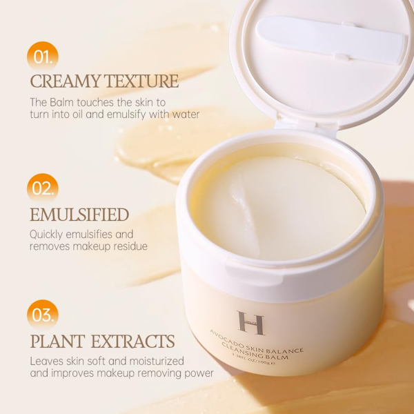BÁLSAMO LIMPIADOR FACIAL HENLICS AVOCADO SKIN BALANCE 100G