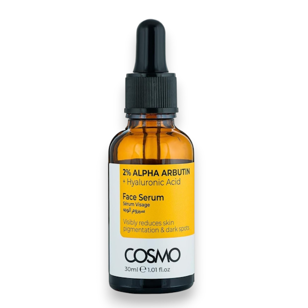 SÉRUM FACIAL COSMO 2% ALPHA ARBUTIN + HYALURONIC ACID 30ML