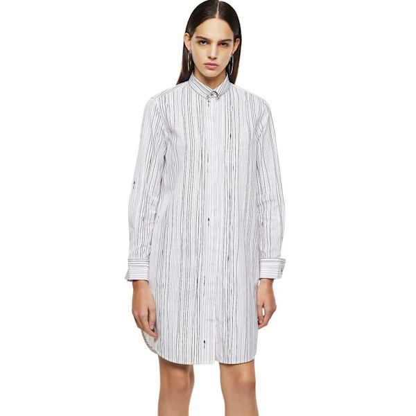 VESTIDO CAMISERO DIESEL D-RAILY-LONG-A MANGAS LARGAS