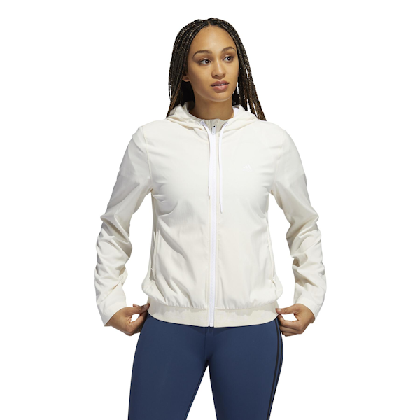 CHAQUETA DEPORTIVO FEMENINO ADIDAS BRANDED ELASTIC LAYERING CON CAPUCHA