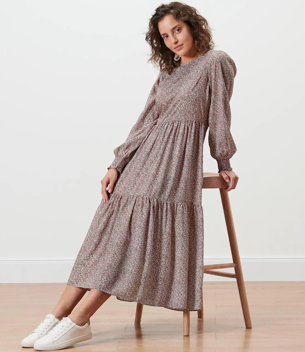 VESTIDO FEMENINO TCHIBO MIDI KLEID