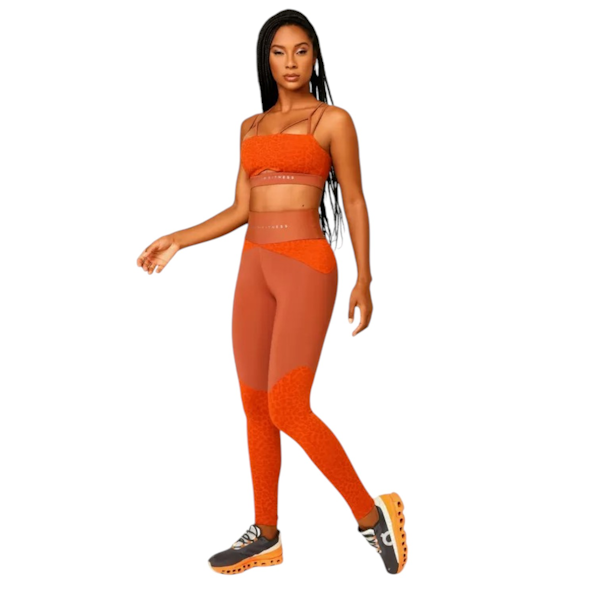 CONJUNTO DEPORTIVO FEMENINO LET´S GYM WILD TOP + LEGGINGS