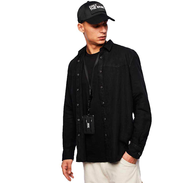CAMISA MASCULINO DIESEL S-PLAN-B NEW MANGAS LARGAS