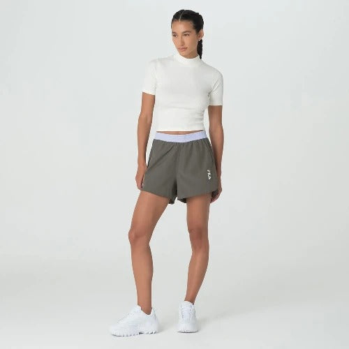 SHORT FEMENINO CASUAL FILA MODA COLOR BLOCK LETTER