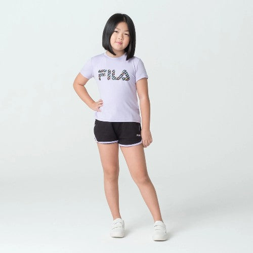 SHORT INFANTIL FILA MODA ACQUA BLACK/PASTEL