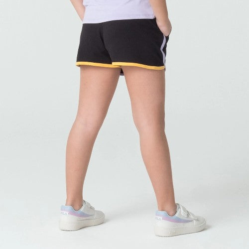 SHORT INFANTIL FILA MODA ACQUA BLACK/PASTEL