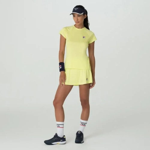 CAMISETA DEPORTIVO FEMENINO FILA TENNIS BASIC YELLOW