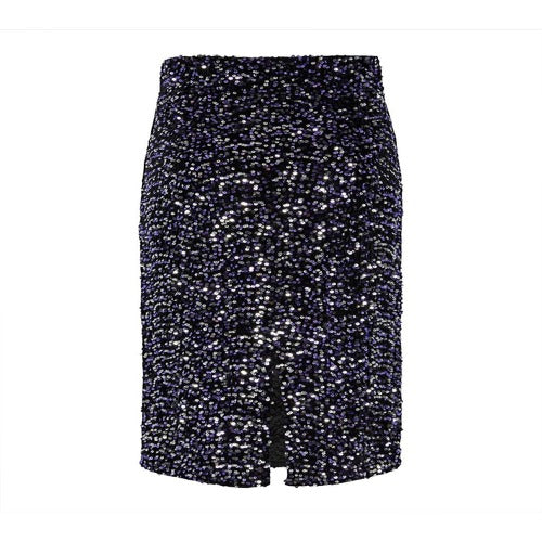 FALDA PIECES CON LENTEJUELAS PCKAM NEGRO