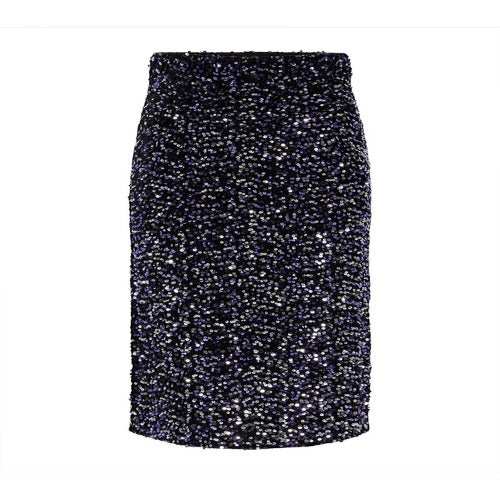 FALDA PIECES CON LENTEJUELAS PCKAM NEGRO