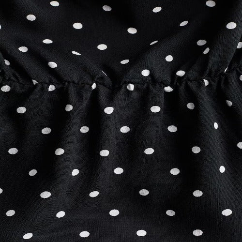BLUSA FEMENINO QUIZ PEPLUM CON ESTAMPADO NEGRO