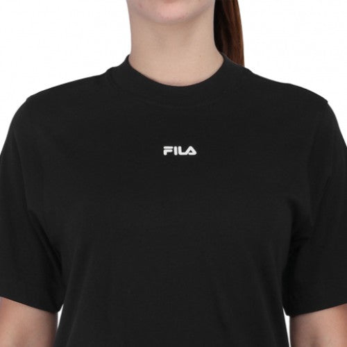 CAMISETA CASUAL FEMENINO FILA MODA TENNIS CLUB PRETA