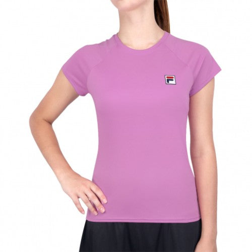 CAMISETA DEPORTIVO FEMENINO FILA TENNIS BASIC ROSA