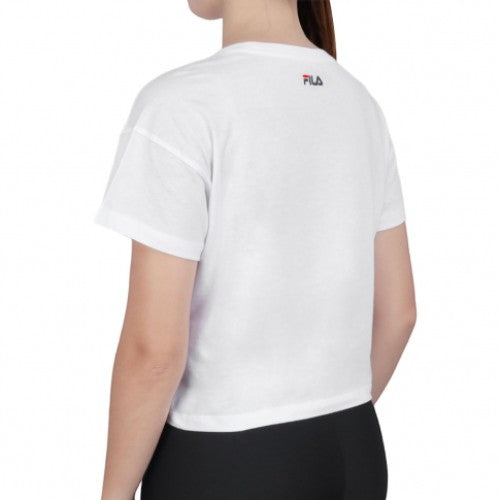 CAMISETA CASUAL FEMENINO FILA TENIS GRAPHIC III BLANCO