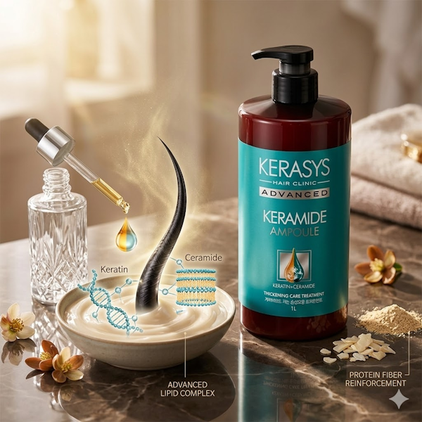 TRATAMIENTO CAPILAR KERASYS ADVANCED KERAMIDE THICKENING CARE AMPOULE 1000ML